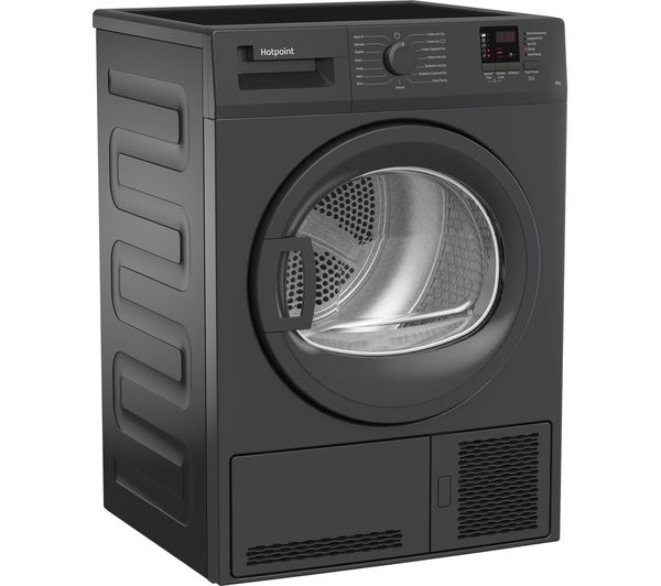 HOTPOINT CHDC82GGGDUK 8KG Sensor Condenser Tumble Dryer - Graphite