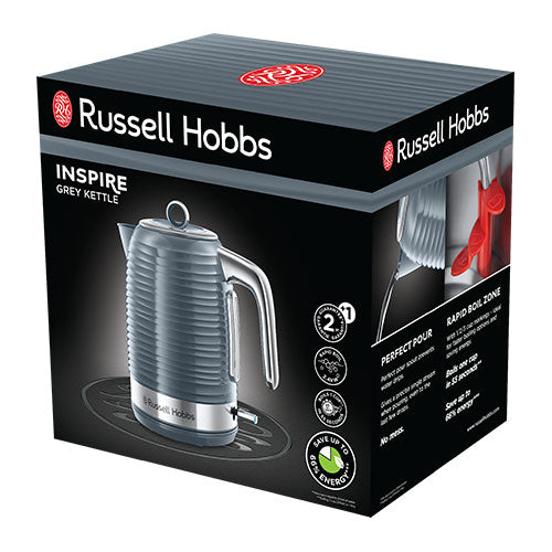 Russell Hobbs Grey Inspire Kettle - 24363