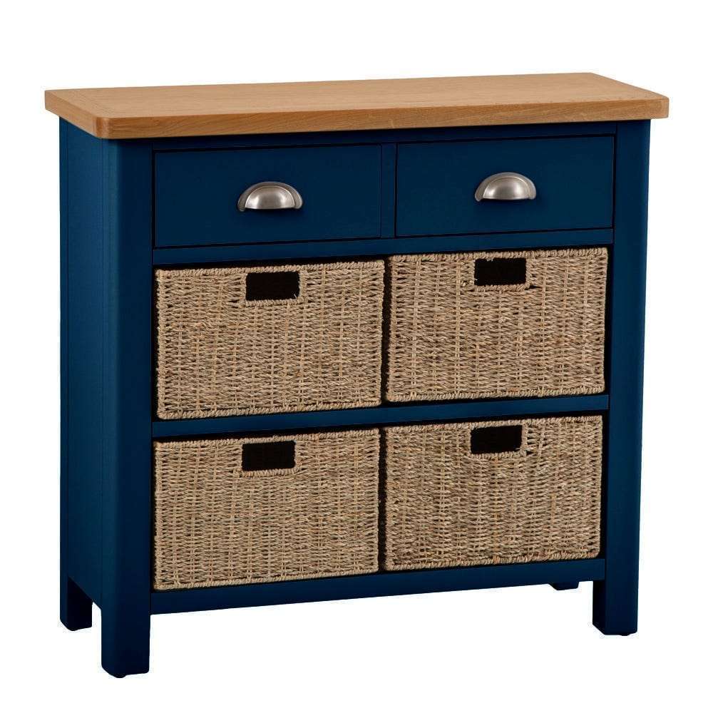 Essentials RA Dining Blue 2 Drawer 4 Basket Unit