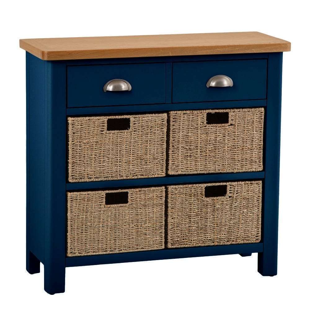 Essentials	RA Dining Blue 2 Drawer 4 Basket Unit