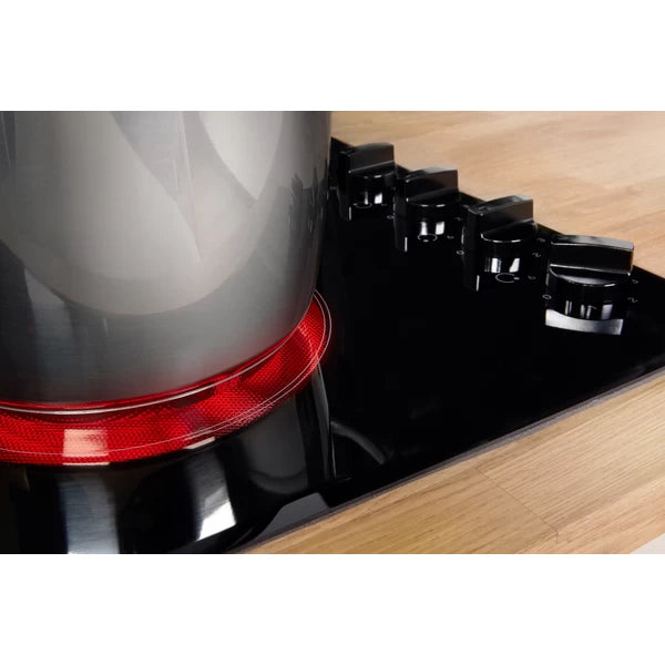 Indesit 60cm Electric Ceramic Hob - Black - Knob - RI 860C