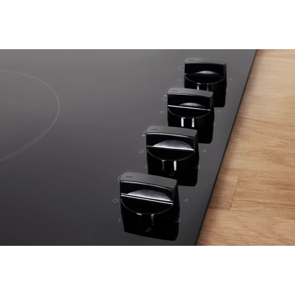 Indesit 60cm Electric Ceramic Hob - Black - Knob - RI 860C