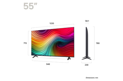 LG NANO81 65" NanoCell AI 4K HDR Smart TV 2024 - LG65NANO81T6A