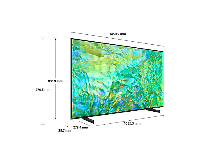 SAMSUNG 65” Crystal UHD 4K HDR Smart TV- UE65CU8000