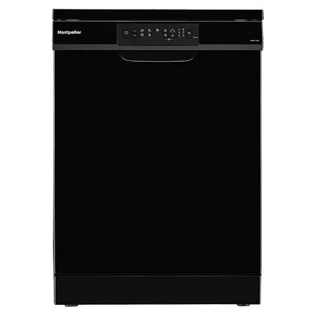 Montpellier MDW1354K 60cm Freestanding Dishwasher in Black