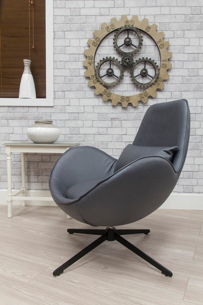 Swirl Swivel Chair - Dark Grey