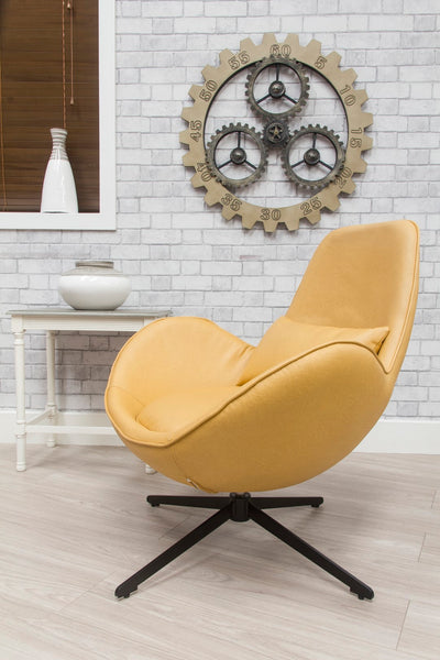 Swirl Swivel Chair - Ochre