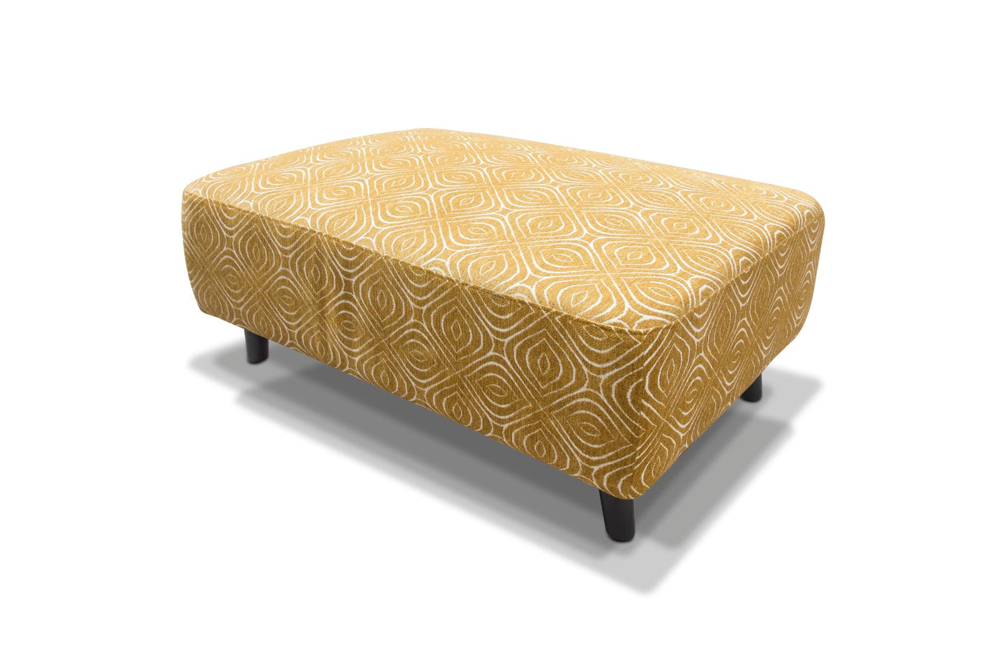 Poppy Footstool & Cushion Set - Ochre