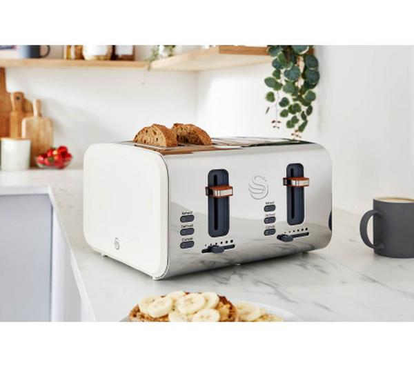 Swan ST14620WHTN Nordic 4 Slice Toaster