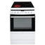 Amica 608CE2TAW 60cm A-Rated Electric Cooker with Single Oven & Ceramic Hob – White