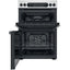 Hotpoint Multiflow HDM67V9DCX/UK – 60 cm Electric Ceramic Double Cooker – Stainless Steel, A‑Rated
