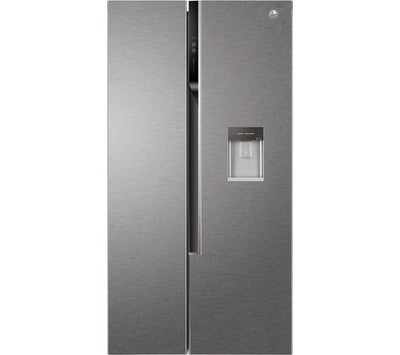 Hoover H-FRIDGE 500 MAXI HHSWD918F1XK Non-Plumbed Frost Free American Fridge Freezer - Silver - F Rated