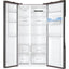 Hoover H-FRIDGE 500 MAXI HHSWD918F1XK Non-Plumbed Frost Free American Fridge Freezer - Silver - F Rated