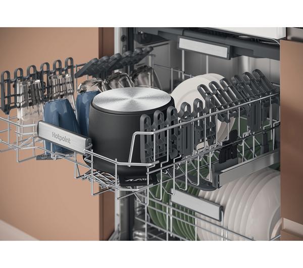 Hotpoint Maxi Space H7F HS41 UK Full Size Dishwasher – 15 Place Settings Freestanding Dishwasher (White)
