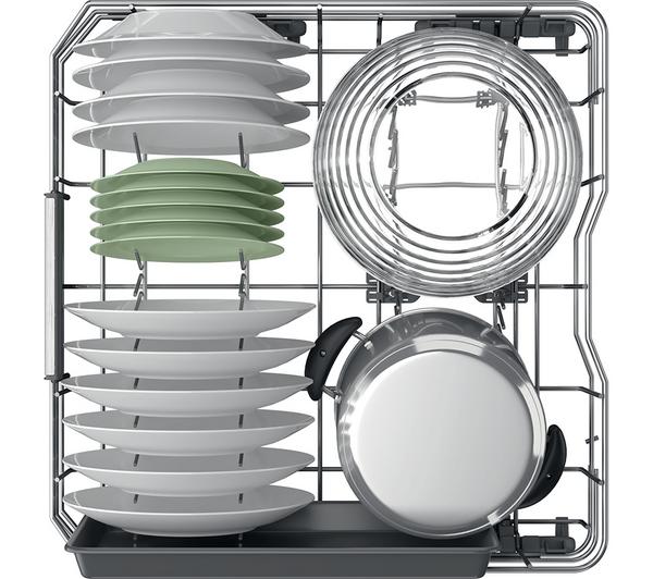 Hotpoint Maxi Space H7F HS41 UK Full Size Dishwasher – 15 Place Settings Freestanding Dishwasher (White)