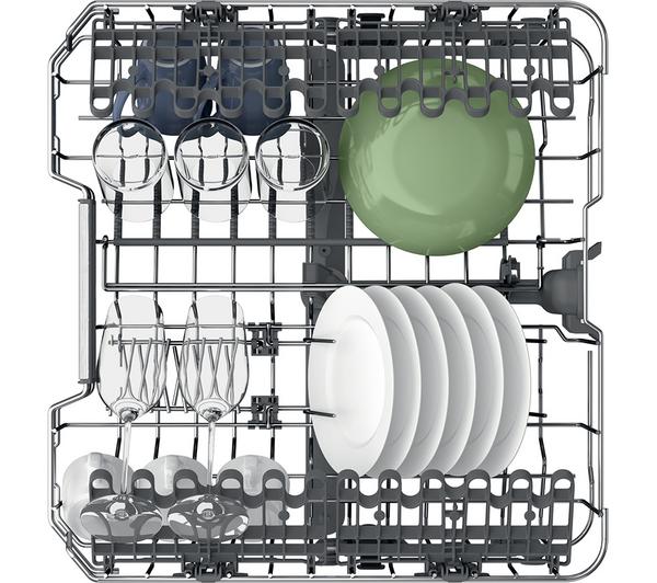 Hotpoint Maxi Space H7F HS41 UK Full Size Dishwasher – 15 Place Settings Freestanding Dishwasher (White)