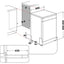 Hotpoint Maxi Space H7F HS41 UK Full Size Dishwasher – 15 Place Settings Freestanding Dishwasher (White)