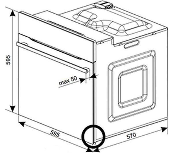 CDA SC020SS Built-In Electric Single Oven – Black & Stainless Steel