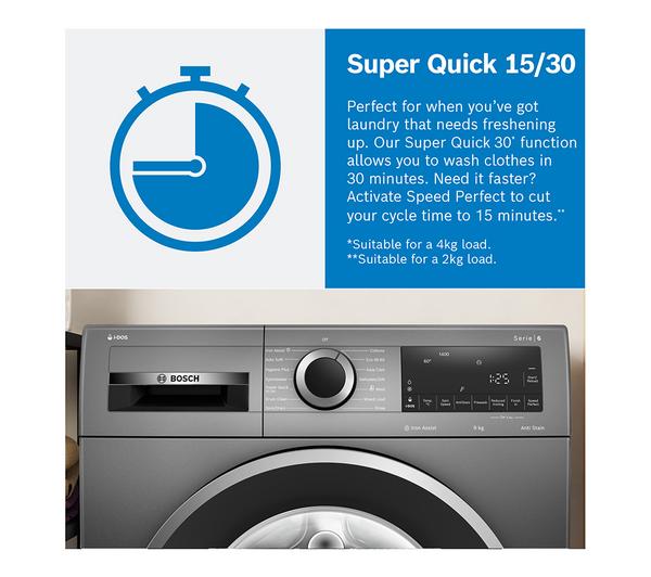 Bosch Series 2 WGE03408GB 8kg Freestanding Washing Machine – 1400RPM, White