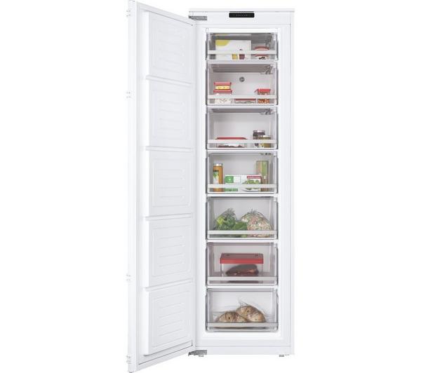 Hoover HOUS518EWK 204 L Integrated Upright Freezer – White, E Rated, Sliding Door Fixing Kit