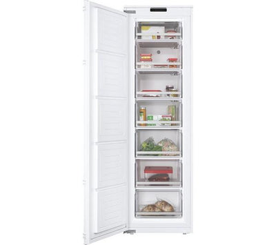 Hoover HOUS518EWK 204 L Integrated Upright Freezer – White, E Rated, Sliding Door Fixing Kit