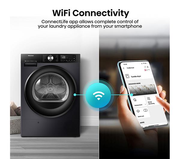 Hisense 3S Series DH3S802BB3 Heat Pump Tumble Dryer