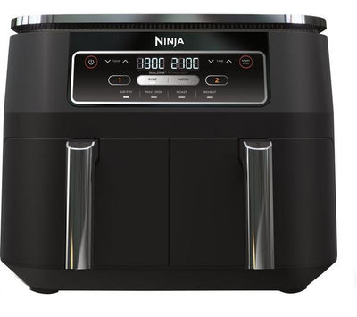 Ninja Foodi AF200UK 4-in-1 Dual Zone Air Fryer – 9.5L, 2400W, Black