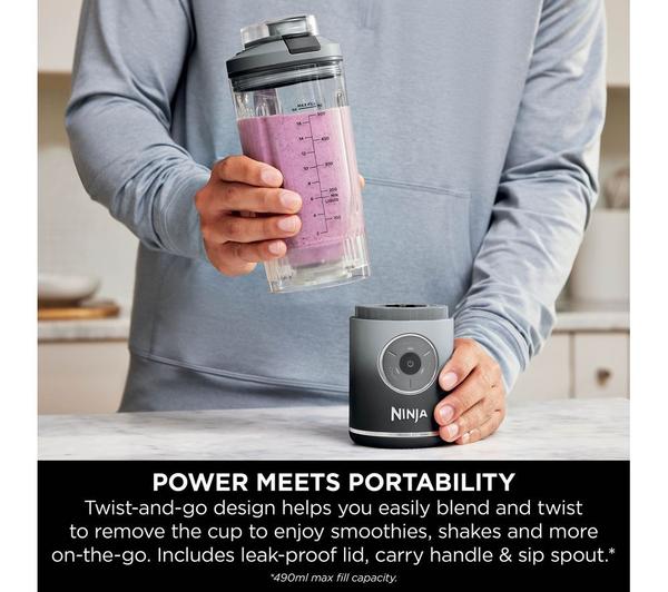 Ninja Blast Max Portable Blender (Cool Grey) – Model BC251UKGY