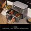 Ninja MAX 9.5L Dual Zone Air Fryer – 6-in-1 Cooking, Model DZ400UK