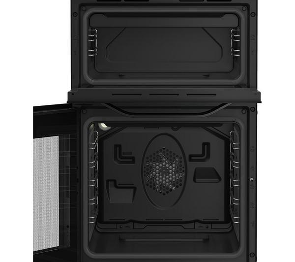 Hotpoint HDE5VDCB 50cm Electric Cooker with Ceramic Hob – Black
