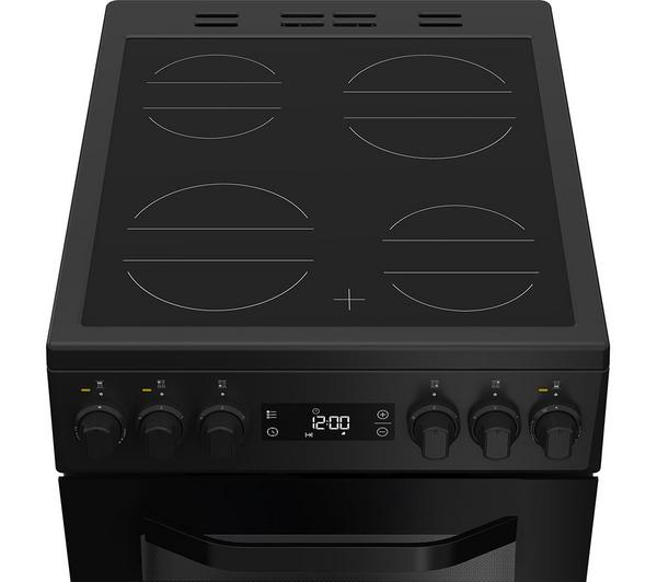 Hotpoint HDE5VDCB 50cm Electric Cooker with Ceramic Hob – Black