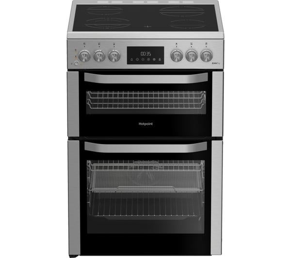 Hotpoint HDE6VDCAX 60cm Electric Cooker with Ceramic Hob – Inox