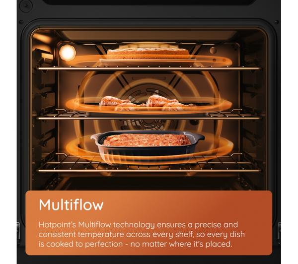 Hotpoint HDE6VDCAX 60cm Electric Cooker with Ceramic Hob – Inox