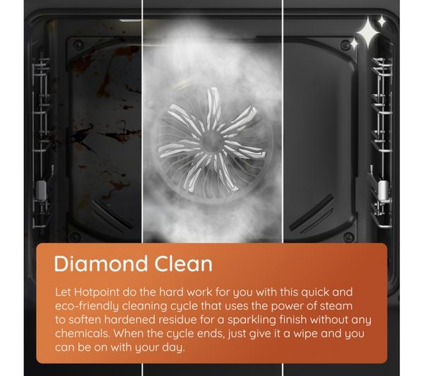 Hotpoint HDE6VDCAX 60cm Electric Cooker with Ceramic Hob – Inox