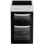 Hotpoint HTE5VCW – 63 L Twin-Cavity Electric Ceramic Cooker, Separate Grill & Fast Preheat – White, A Rated