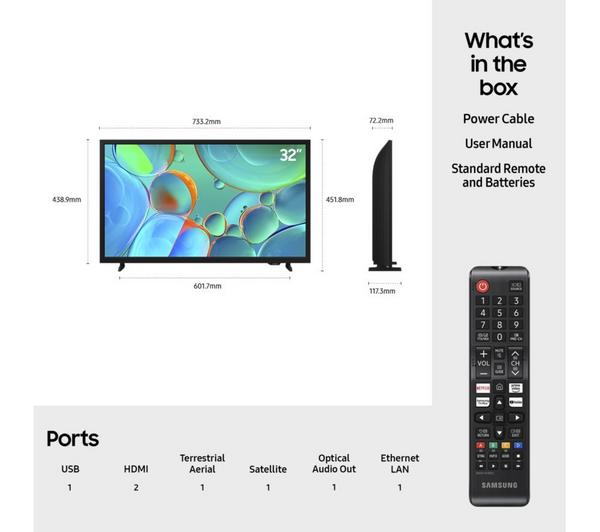 Samsung H5000F 32" HD Smart TV [2025] - UE32H5000F