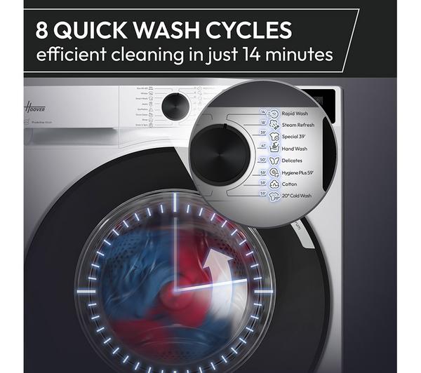 Hoover HBR49SBL8-80 Pro Wash Series 3 9kg 1400 Spin WiFi Washing Machine – White – A Energy Rated
