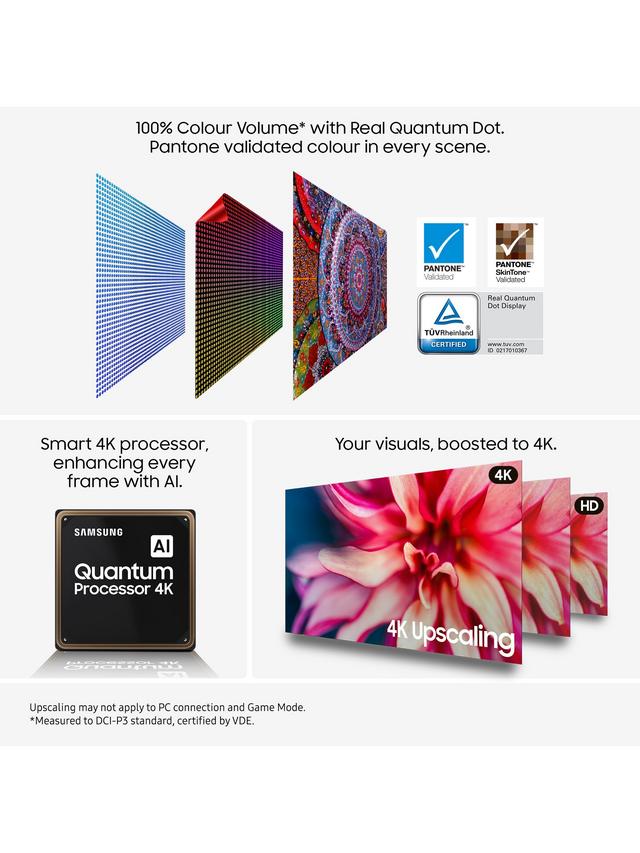 Samsung QE55Q7F5A 55” QLED 4K Smart AI TV (2025) – Quantum HDR, Q4 AI Processor, Tizen OS, Alexa Built-in