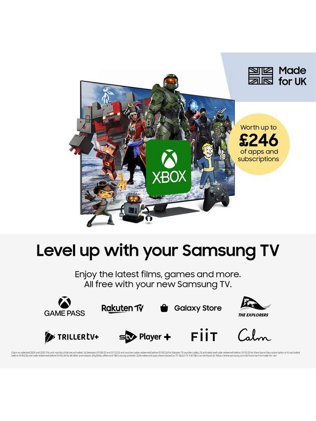 Samsung QE55Q7F5A 55” QLED 4K Smart AI TV (2025) – Quantum HDR, Q4 AI Processor, Tizen OS, Alexa Built-in