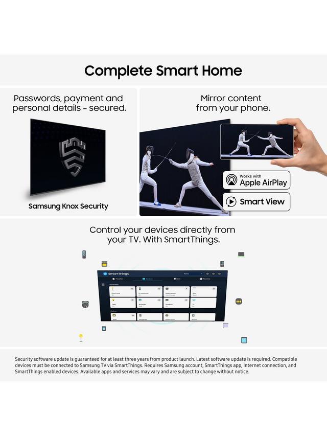 Samsung QE55Q7F5A 55” QLED 4K Smart AI TV (2025) – Quantum HDR, Q4 AI Processor, Tizen OS, Alexa Built-in