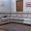 Infiniti Half Leather Modular Sofa - Taupe Grey