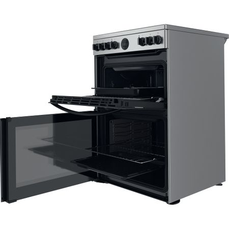 Indesit 60Cm Electric Double Cooker - Stainless Steel - ID67V9HCXUK
