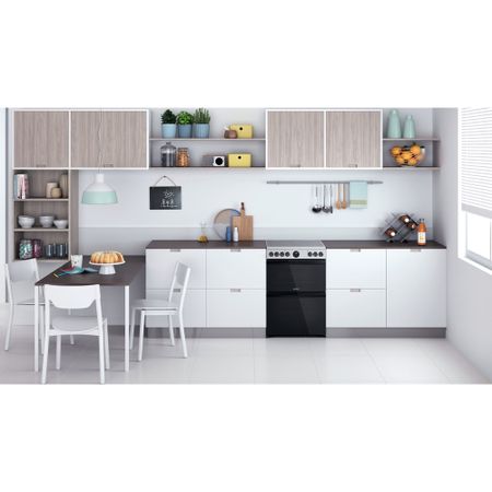 Indesit 60Cm Electric Double Cooker - Stainless Steel - ID67V9HCXUK