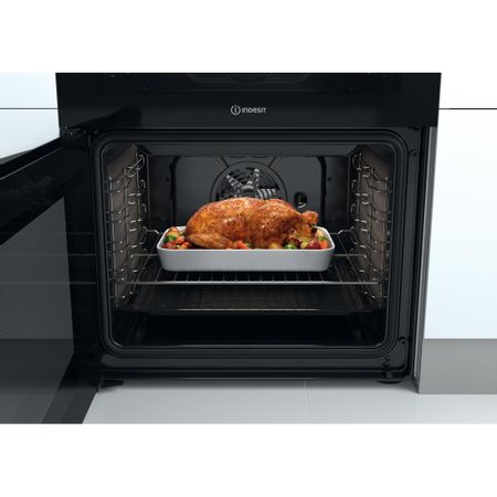 Indesit 60Cm Electric Double Cooker - Stainless Steel - ID67V9HCXUK