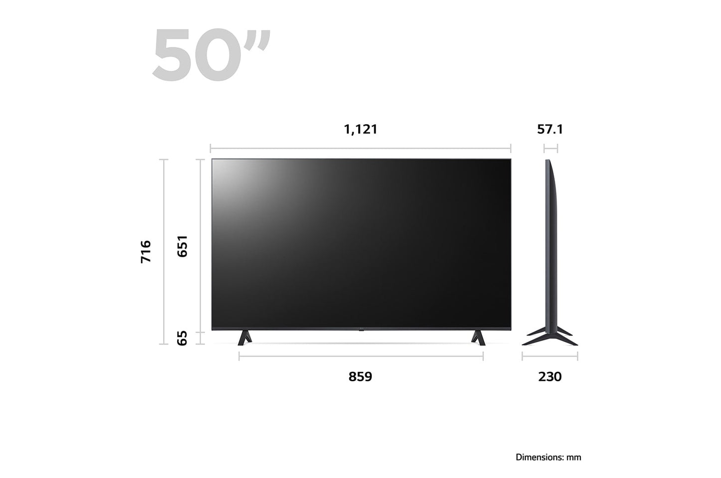 LG 50" 4K Ultra HD Smart TV - 50UR78006LK