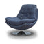 Axis Swivel Chair & Footstool Denim