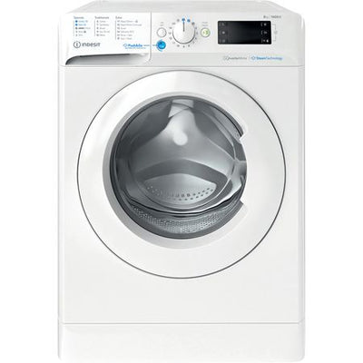 Indesit Push&Go BWE 81496X WV UK 8kg Washing Machine with 1400 rpm - White - A Rated