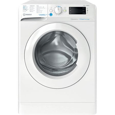 Indesit Push&Go BWE 101496X WV UK 10kg Washing Machine with 1400 rpm - White - A Rated