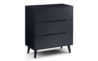 Alicia 3 Drawer Chest - Anthracite