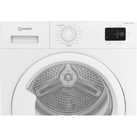 Indesit C YD 92D WW UK 9 kg Heat Pump Tumble Dryer with Steam Technology – A+-Rated, White